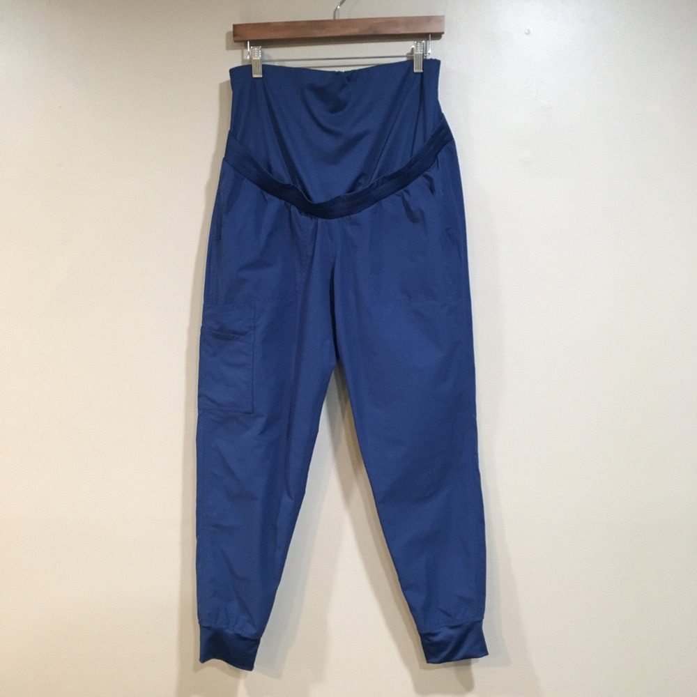 Carhartt Maternity Jogger Scrub Pants Womens M Blue Full Panel Force Essential